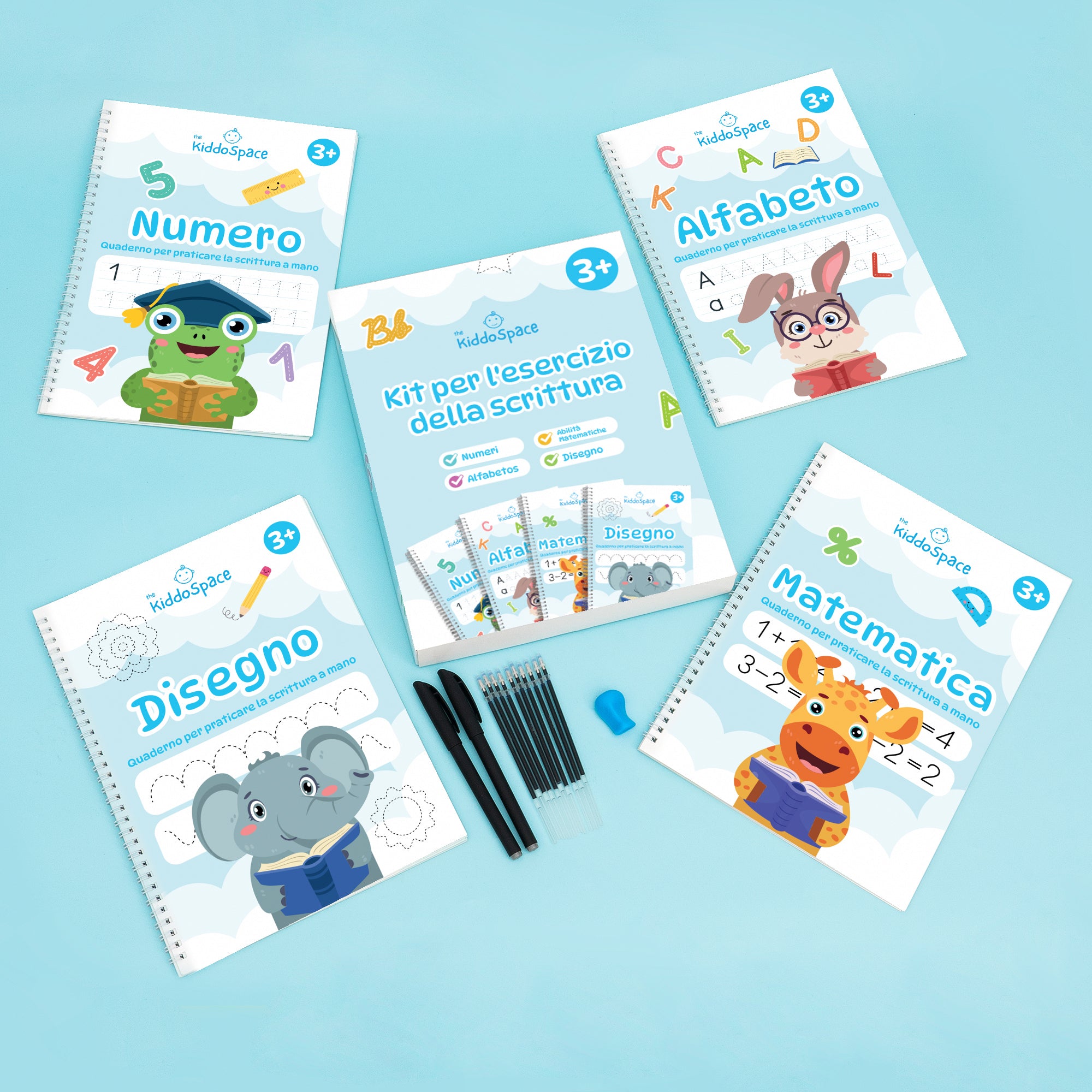 Kit per esercizi di scrittura a mano di KiddoSpace