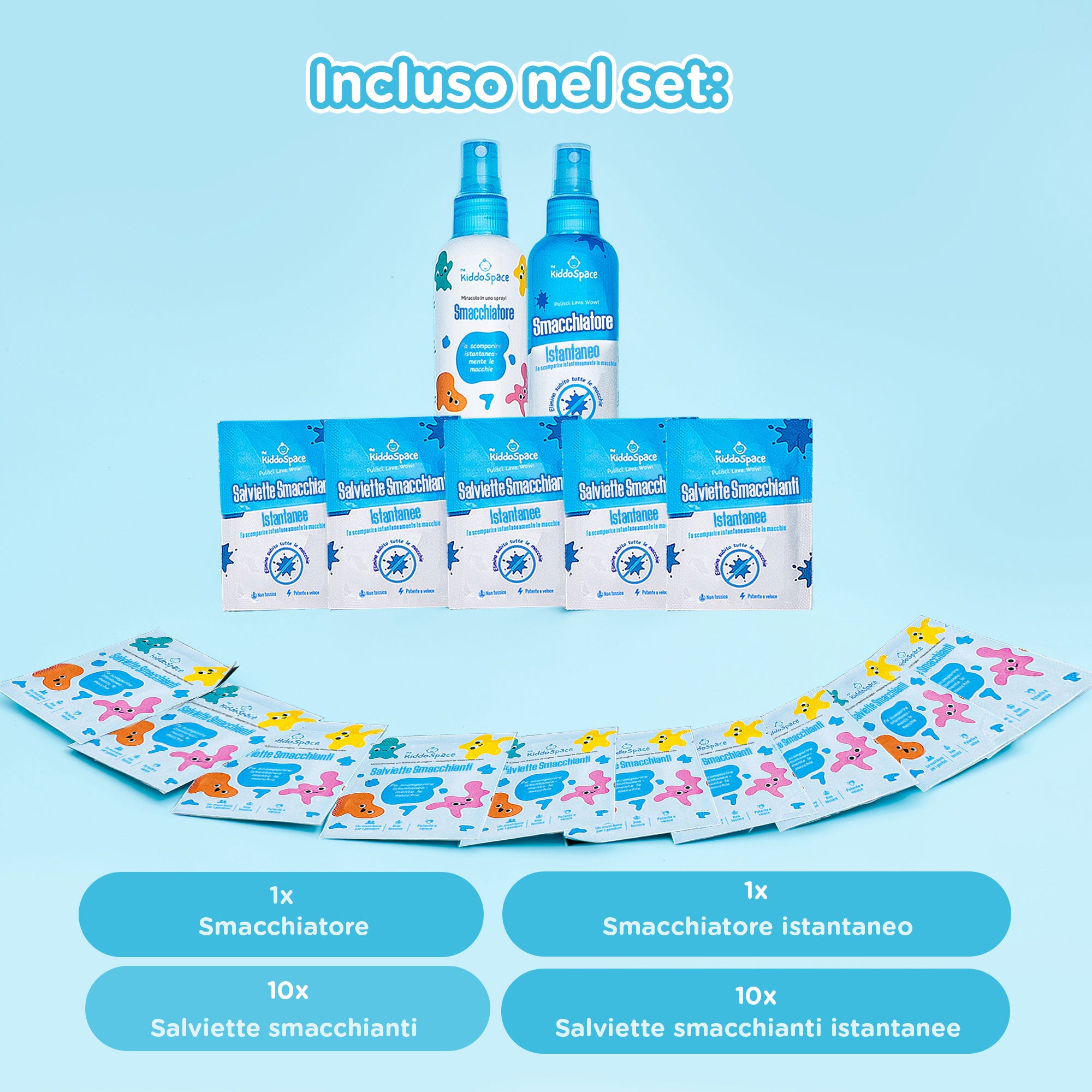 Kit per la rimozione delle macchie KiddoSpace