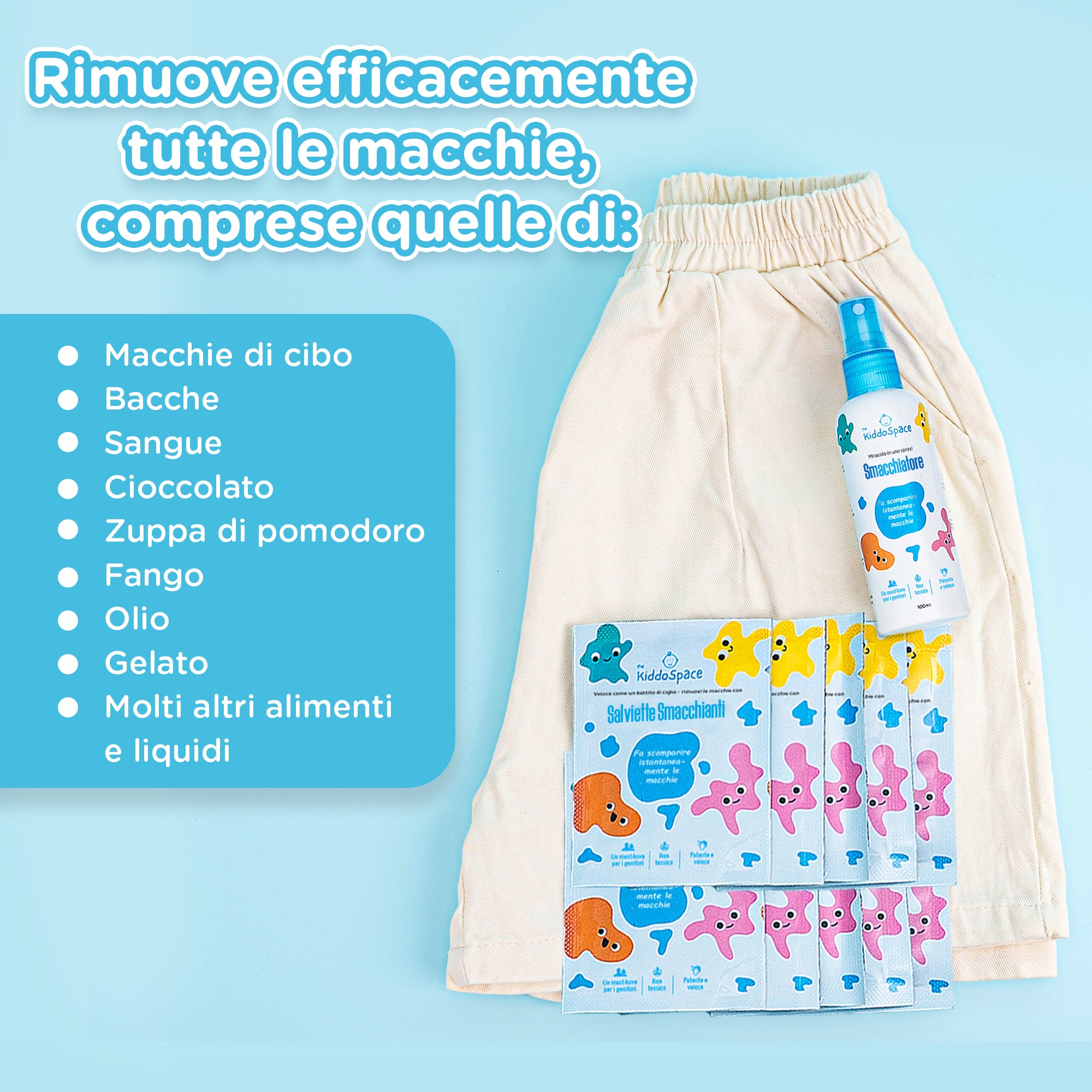 Kit per la rimozione delle macchie KiddoSpace