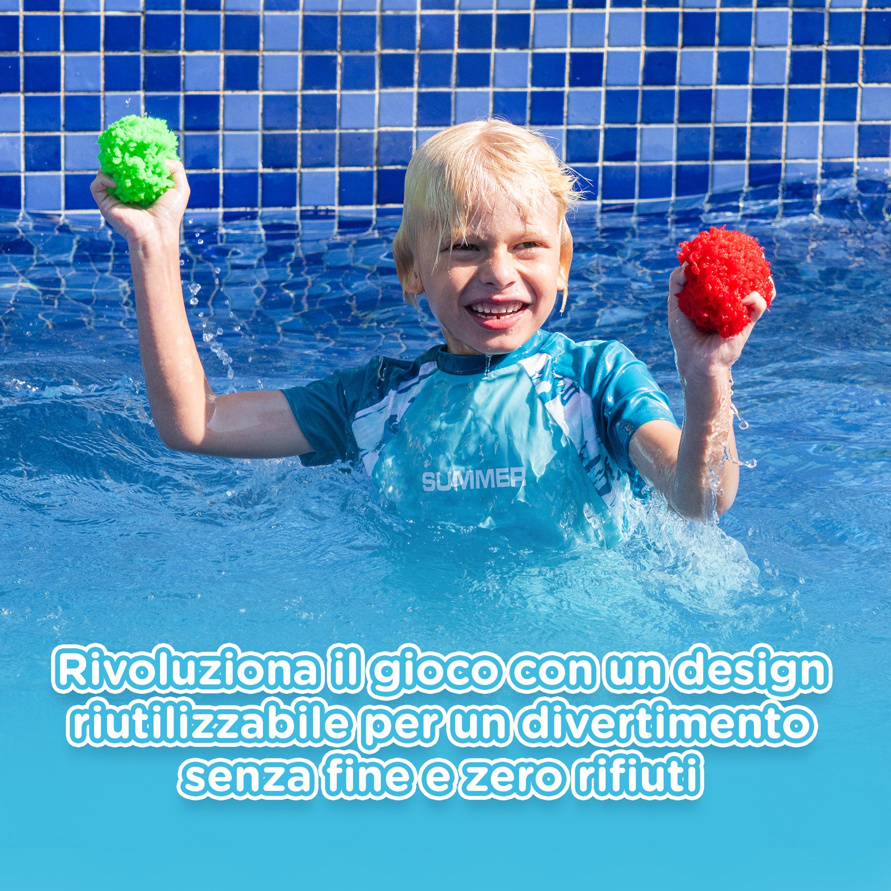KiddoSpace Palline di Spugna Riutilizzabili