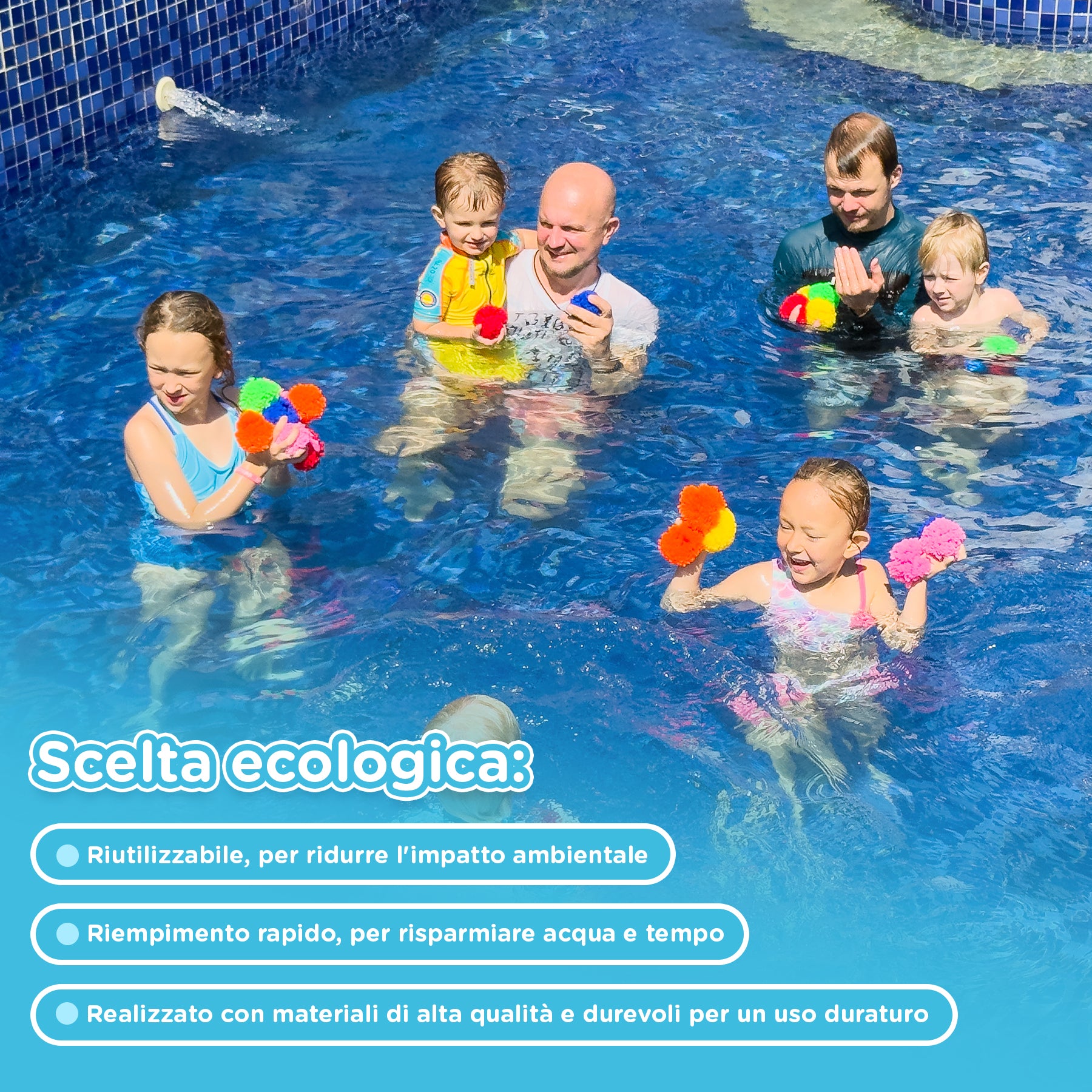 KiddoSpace Palline di Spugna Riutilizzabili